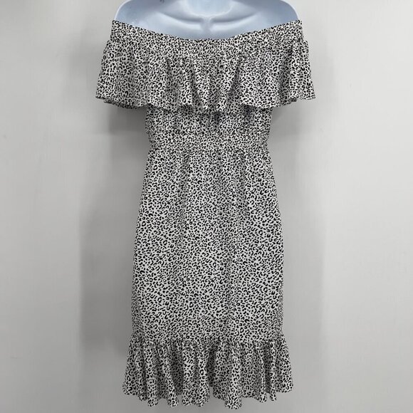 RIPE Celest Off The Shoulder Maternity Dress Animal Print Women's S - Picture 5 of 10